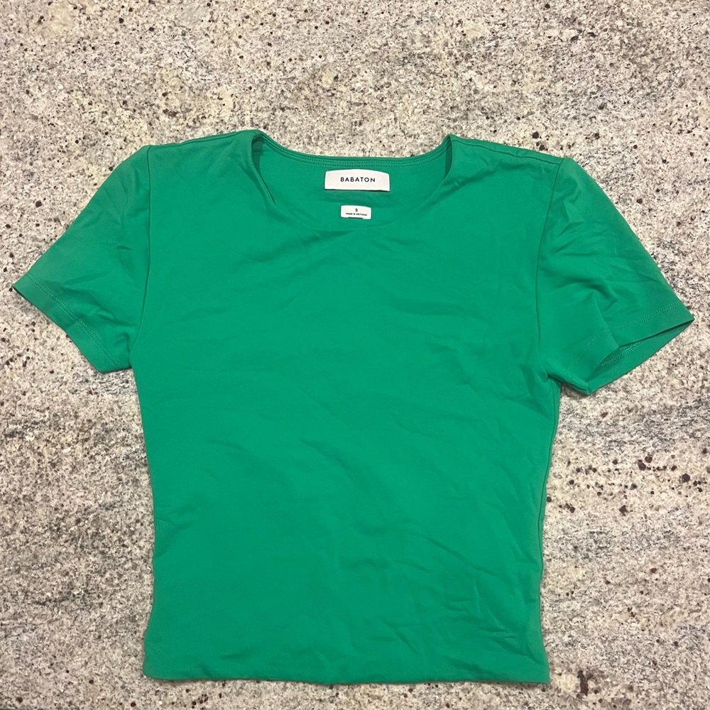 Aritzia Babaton Contour Crew Cropped T-Shirt